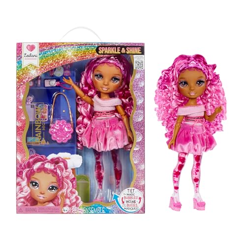 Rainbow High Sparkle & Shine Doll - Leilani - 28 cm Modepuppe mit Pinkfarbenem Haar und Magischen Zauberblasen in den Beinen, Farbe, zum Stylen + Spielen, Sammlerstück, Für Kinder von 4 bis 12 Jahren Rainbow High Sparkle & Shine Doll - Leilani - 28 cm Modepuppe mit Pinkfarbenem Haar und Magischen Zauberblasen in den Beinen, Farbe, zum Stylen + Spielen, Sammlerstück, Für Kinder von 4 bis 12 Jahren von Rainbow High