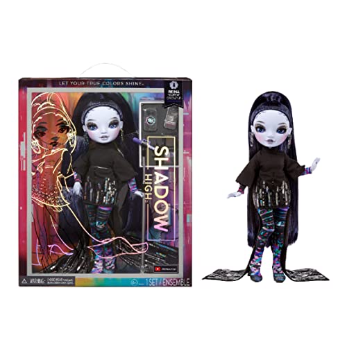 SHADOW HIGH Rainbow High Rainbow HIGH Reina „Glitch“ Crowne - Lila Modepuppe mit modischem Outfit und mehr als 10 bunten Spielaccessoires - Ideal für Sammler und Kinder von 4-12 Jahren von Rainbow High