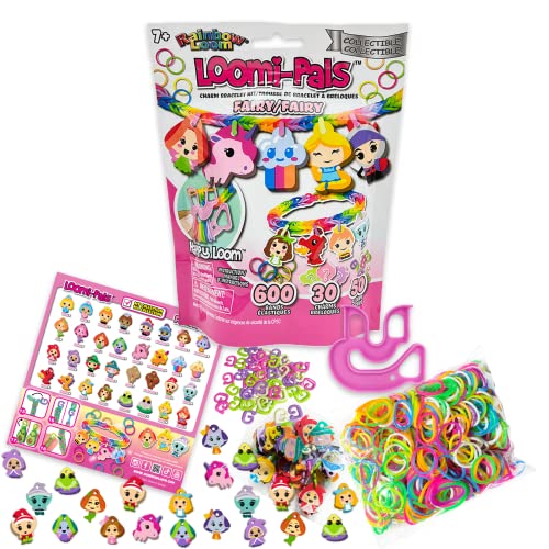 Rainbow Loom Bandai Collectibles Serie Schmuck Bastelpakete | Loom Bands Armband Maker Kit für Jungen und Mädchen | Machen Sie Zubehör mit Charms, Gummi, Loomi-Pals Fee von Rainbow Loom