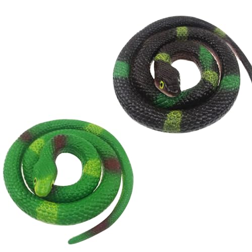 Rakiuty Gefälschte Schlangen Spielzeug,Fake Schlange Spielzeug Realistische,Gummischlange,Weiche Gummischlangenfigur,Realistische Schlangenspielzeuge,Garten-Requisiten Streiche Hallowee,2 Stück Rakiuty Gefälschte Schlangen Spielzeug,Fake Schlange Spielzeug Realistische,Gummischlange,Weiche Gummischlangenfigur,Realistische Schlangenspielzeuge,Garten-Requisiten Streiche Hallowee,2 Stück von Rakiuty