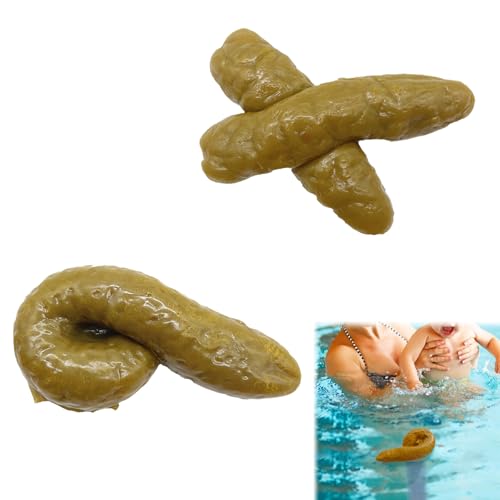 Fake Kacke,Falsch Poop,Gefälschter Poop,Realistische Gefälschte KackhaufenTurd,Ganz Große Kacke Scheiße Tricky Toys Prank Requisiten für Halloween April Fools,2 Stücke von Rakiuty