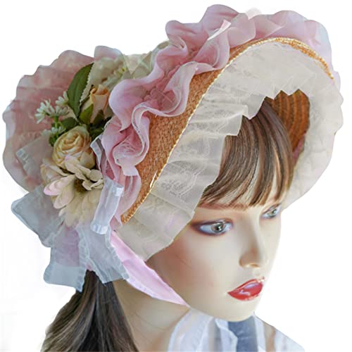 Ralondbey Fascinator für Damen, Lolit-Strohhut, Tee, Party, Sonnenhut, viktorianische Haube von Ralondbey