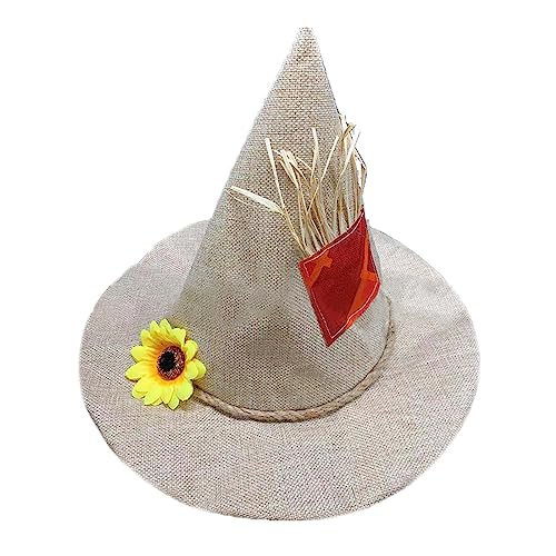 Ralondbey Hut Halloween Hexenhut für Kinder Erwachsene Halloween Party Cosplay Kostüm Requisiten Gruseliger Hexenhut für Halloween Party Cap von Ralondbey