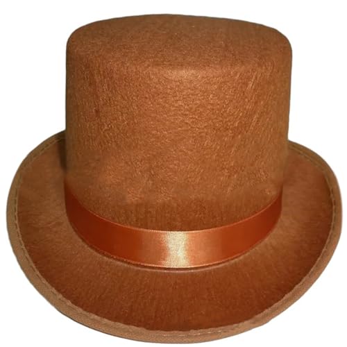 Ralondbey Hut zum Verkleiden, großer Hut mit Rollbesatz, Unisex, Cosplay, Party, Kostüm, Fedoras Hüte von Ralondbey