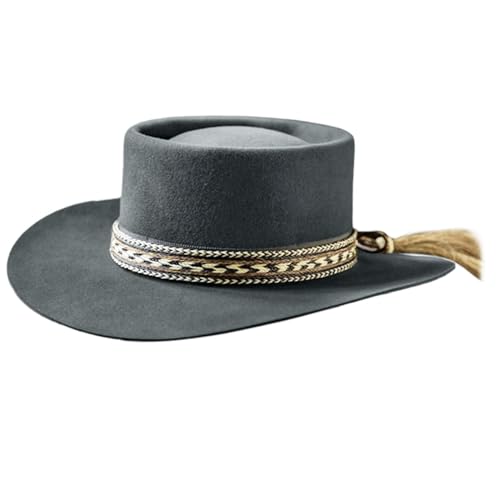 Ralondbey Klassischer Fedora-Cowboyhut für Reisen, breite Krempe, Westernhut für Jungen, Mann, Erwachsene, Cowboyhut von Ralondbey