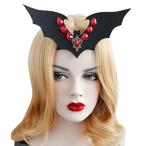 Ralondbey Stirnband Strass Fledermaus Stirnband Haushalt Kopfschmuck Cosplay Haushalt Requisiten Geschenk von Ralondbey