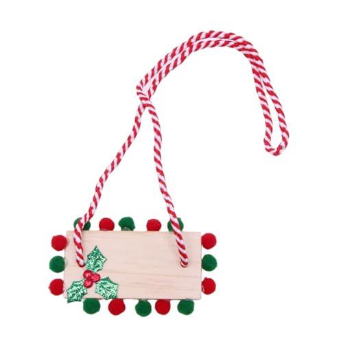 Umweltfreundliche Weihnachtsdekoration, Puppenhaus-Miniatur-Schaukel in Rot, Grün und Weiß, Ornamente, Partyzubehör von Ralondbey