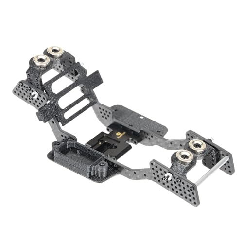 RampCrab Carbon Fiber Chassis Kit for SCX24, 7° Angled Skid, LCG Chassis Kit for Axial SCX24 C10, JLU, Bronco, Deadbolt von RampCrab