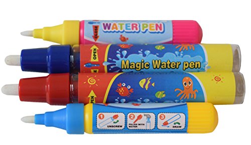 Rangebow 4 x Aqua Water Doodle Ersatzzange Pens 2 x Large 2 Small für alle Aqua Drawing Mats Drawing Mischen Boards Wasserdrahtchen Magic Four Pens für 3 Jahre Plus von Rangebow