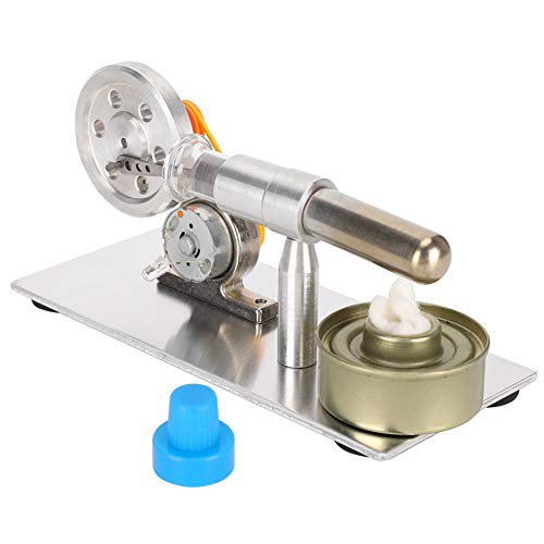 Rankomu Heißluftgenerator Motor Stirling Engine Hot Power Einzylinder Generator Motor Wissenschaft Experiment Spielzeug Heißluftgenerator Motor Dampf Power Kit Eonal Modell von Rankomu