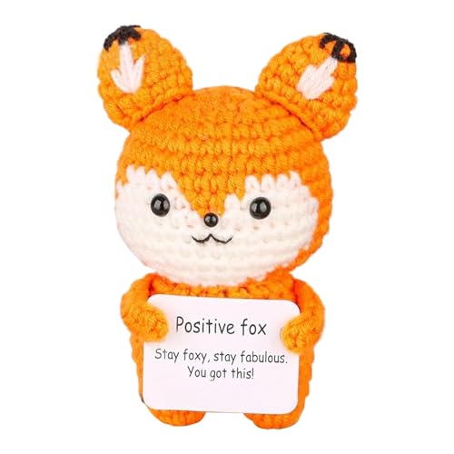 Ranley Häkeln Emotionales Tier, Positive Häkeltiere Fuchs, Emotionales Kleines Positives Tier Häkeln, Niedliche Handgefertigte Wollgestrickpuppe, Stressabbau Tierfigur Erhebende Häkelbegleiter Ranley Häkeln Emotionales Tier, Positive Häkeltiere Fuchs, Emotionales Kleines Positives Tier Häkeln, Niedliche Handgefertigte Wollgestrickpuppe, Stressabbau Tierfigur Erhebende Häkelbegleiter von Ranley