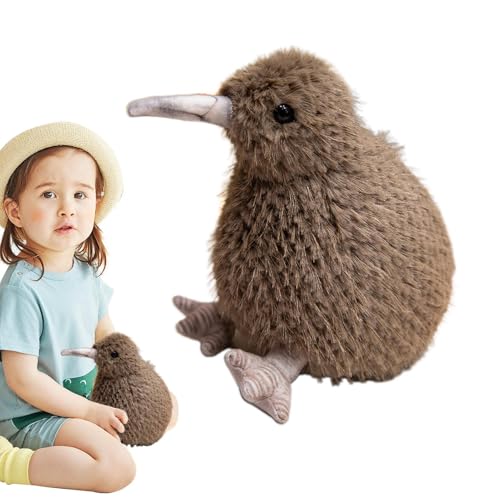 Ranley Kiwi-Vogel-Plüschtier, Pelzige Kiwi-Plüschpuppe, Weich, Flauschig Wie EIN Echter Vogel, Kiwi-Vogel-Kuscheltier, Plüschpuppe, Kissenspielzeug, Weiches Vogel-Umarmungsspielzeug von Ranley