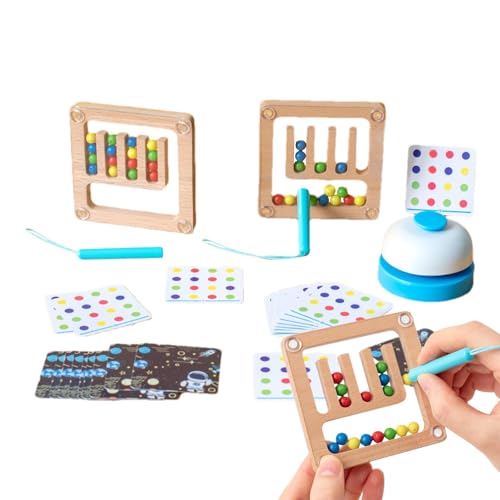 Magnetisches Labyrinthbrett für Kinder,Montessori-Magnettafel, Spielzeug-Sortierspiele, Farblich passendes Puzzlebrett, Perlenlabyrinth, Feinmotorikspielzeug, Sortierspiel für von Ranley
