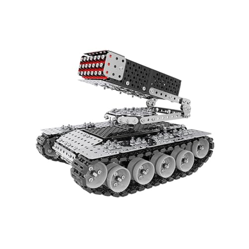 Ranstac Block Puzzle Erwachsene Panzer Hoher Schwierigkeitsgrad 3D Metall Puzzle Modell Kriegsschiffe Kirov Klasse Cruiser KJPZ-04 (Raketenwerfer-Panzer) von Ranstac