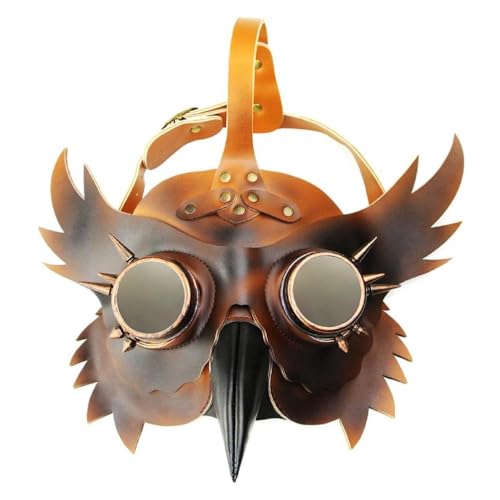 Ranuw Halloween Langer Vogel Schnabel Steampunk Pestdoktor Punk Cosplay Karneval für Maskerade-Performance Steampunk Vogel Pest Arzt Halloween Pest Doktor Maskerade von Ranuw