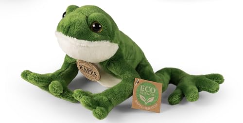 Rappa - 230934 - Frosch, Plüsch, 22cm x 16cm x 11cm, Handwäsche, ECO-Friendly von Rappa