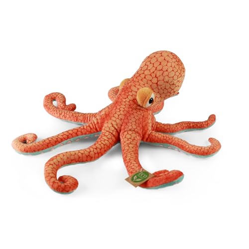 Rappa - 230941 - Oktopus, Plüsch, 35cm x 30cm x 12cm, Handwäsche, ECO-Friendly von Rappa