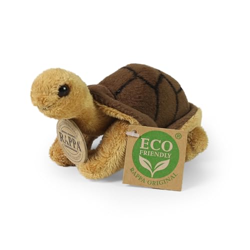 Rappa - 241886 - Schildkröte, Plüsch, 13cm x 7,5cm x 7cm, Handwäsche, ECO-Friendly von Rappa