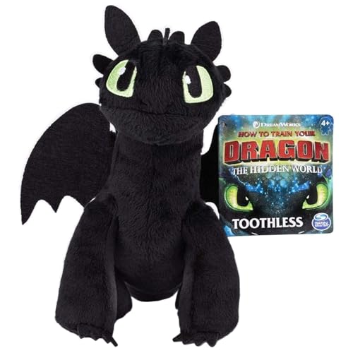 6027509 (20103534) - DreamWorks Dragons - Drachenzähmen leicht gemacht 3 - Toothless (Ohnezahn), plüsch von Rappelkiste Spielwaren