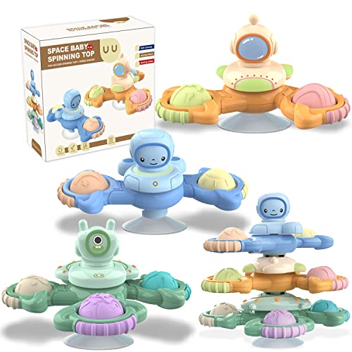 Saugnapf Spielzeug Baby, RARIPIDA Montessori Spielzeug ab 1 Jahr, Sensorik Spielzeug Motorikspielzeug ab 6 Monate, Fidget Spinner Baby Toy, Badespielzeug Baby ab 1 Jahr Geschenke von Raripida