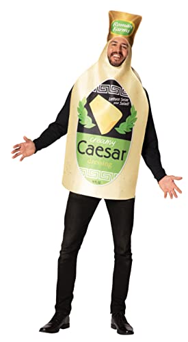 Rasta Imposta Caesar Dressing Flasche Kostüm Salat Romaine Gewürze Essen Parmiggiano Marinade Dress Up Cosplay Party Kostüme Erwachsene Einheitsgröße, Cremeweiß, Einheitsgr��e von Rasta Imposta