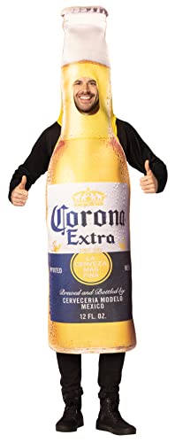 Rasta Imposta Corona Extra Bierflasche, lustiges Halloween-Kostüm, Getränke, Cinco de Mayo, Dress Up, passend für Männer und Frauen ab 21 Jahren, Einheitsgröße von Rasta Imposta