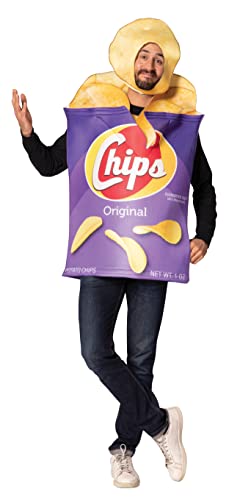 Rasta Imposta Potato Chips Bag Costume Snack Crispy Chip Kleid Up Cosplay Party Kostüme Erwachsene Einheitsgröße Standard, Lila, Talla Única von Rasta Imposta