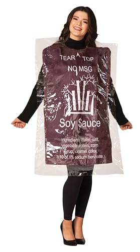 Soy Sauce Packet Women's Fancy Dress Costume Standard von Rasta Imposta