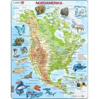 Puzzle - Nordamerika (physisch) von Raute Media