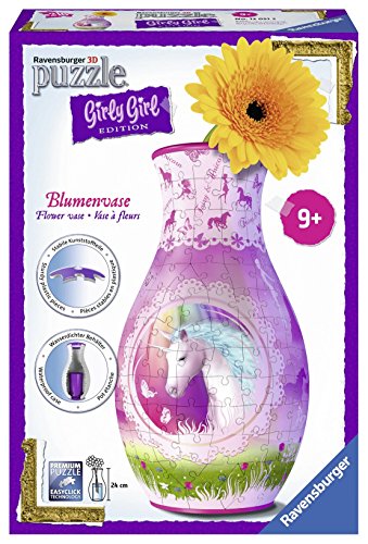 Ravensburger 12051 - 3D Puzzle Girly Girl Edition Blumenvase Einhörner von Ravensburger 3D Puzzle