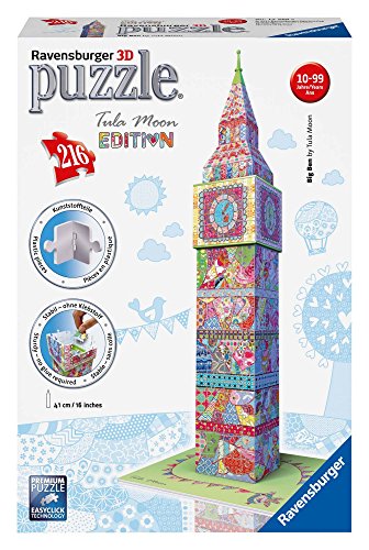 Ravensburger 12569 - Tula Moon Big Ben, 3D Puzzle - Bauwerke, 216 Teile von Ravensburger