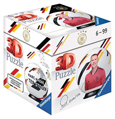 Ravensburger 3D Puzzle 11189 - Puzzle-Ball DFB Spieler - Marc-Andre Ter Stegen- 54 Teile - für Fußball Fans ab 6 Jahren von Ravensburger 3D Puzzle