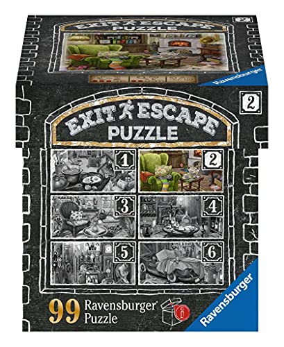 Ravensburger 3D Puzzle EXIT Puzzle 16878 - Im Gutshaus Wohnzimmer - 99 Teile Puzzle für Erwachsene und Kinder ab 14 Jahren von Ravensburger