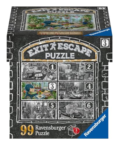 Ravensburger 3D Puzzle EXIT Puzzle 16879 - Im Gutshaus Wintergarten - 99 Teile Puzzle für Erwachsene und Kinder ab 14 Jahren von Ravensburger 3D Puzzle