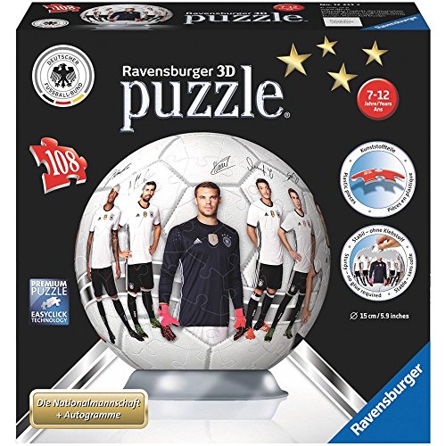 Ravensburger 3D Puzzle puzzleball, DFB Nationalmannschaft (Kinderpuzzle): Erlebe Puzzeln in der 3. Dimension von Ravensburger