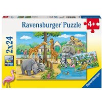 Puzzle Ravensburger Willkommen im Zoo 2 X 24 Teile von Ravensburger