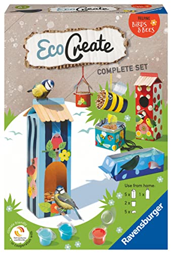 Ravensburger EcoCreate 18143 - Helping Birds & Bees - DIY Bastelset für Kinder ab 6 Jahren von Ravensburger