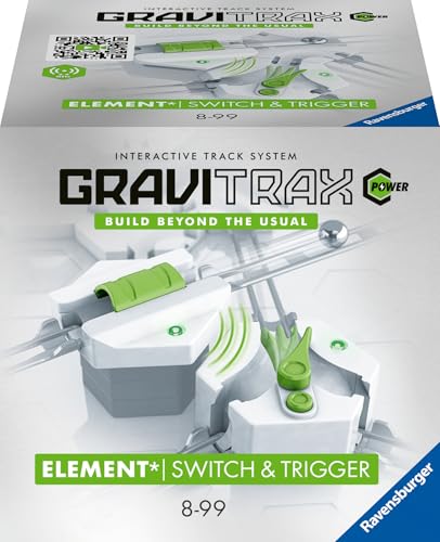 Ravensburger GraviTrax POWER Element Switch&Trigger 26214 - elektronische Erweiterung für deine Kugelbahn - Murmelbahn und Konstruktionsspielzeug ab 8 Jahre, Yellow von Ravensburger