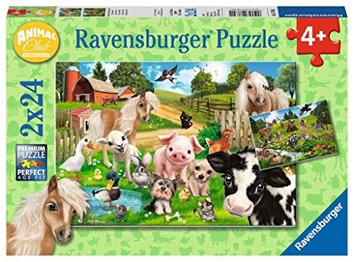 Ravensburger Kinderpuzzle 07830 - Tierfreunde / Animal Club - 2 x 24 Teile von Ravensburger