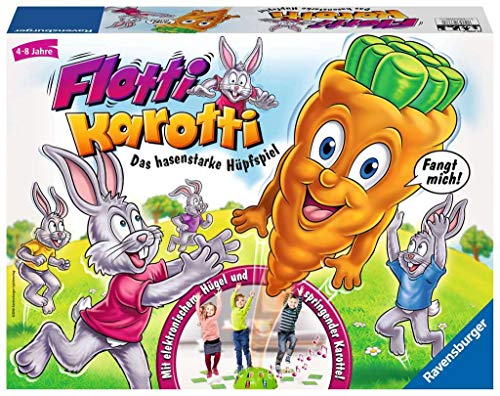 Ravensburger 21200 - Flotti Karotti, Bewegungsspiel für Kinder ab 4 Jahren, Familienspiel für Kinder und Erwachsene, Reaktionsspiel für 1-6 Spieler von Ravensburger