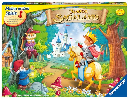 Ravensburger 21372 - Junior Sagaland - Kinderspiel, Junior Edition des Spieleklassikers für 2-4 Spieler ab 3 Jahren von Ravensburger