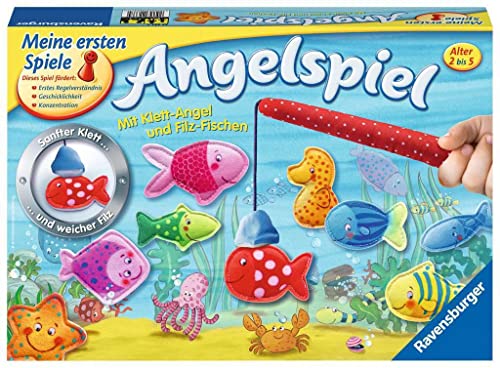 Ravensburger 22337 - Angelspiel - Angeln für Kinder, Fische fangen für 2-4 Spieler ab 2-5 Jahren von Ravensburger
