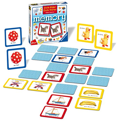 Ravensburger Kinderspiele, 88688 Erste Bilder - Erste Wörter memory®, mit Motiven aus dem Kinderbuchvon Helmut Spannner, Spielzeug ab 2 Jahren von Ravensburger