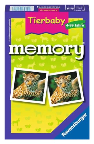 Ravensburger 23013 - Tierbaby Memory, der Spieleklassiker für Tierfans, Merkspiel für 2-8 Spieler ab 4 Jahren von Ravensburger Mitbringspiele