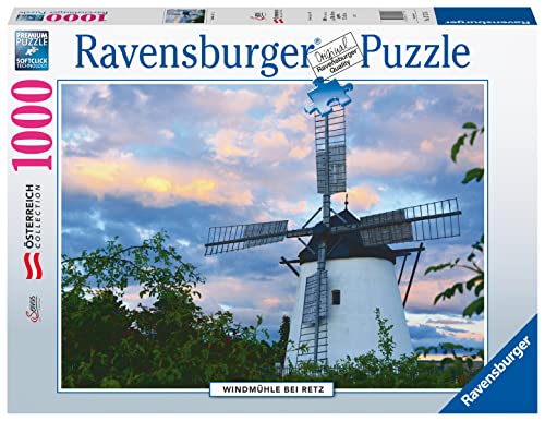 Ravensburger Puzzle 17175 - Windmühle bei Retz - 1000 Teile Puzzle für Erwachsene und Kinder ab 14 Jahren von Ravensburger