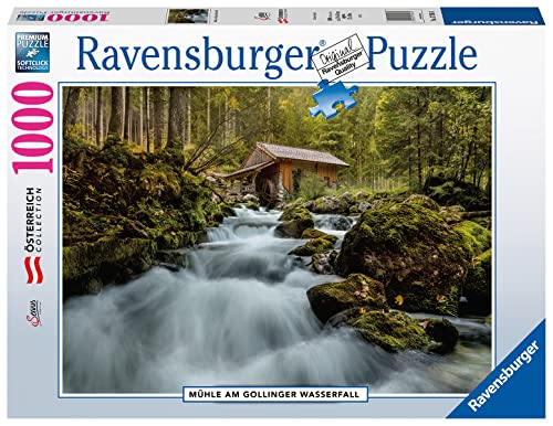 Ravensburger Puzzle 17263 - Mühle am Gollinger Wasserfall - 1000 Teile Puzzle für Erwachsene und Kinder ab 14 Jahren, Yellow von Ravensburger