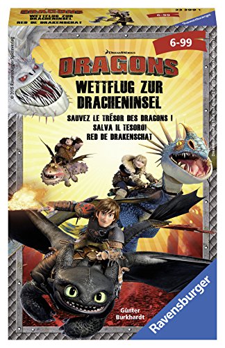 Ravensburger 23399 - Spiel, Dragons Wettflug zur Dracheninsel von Ravensburger