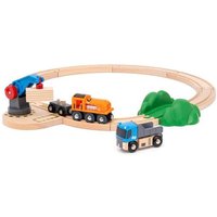 BRIO 63602800 - Starterset Güterzug mit Kran A von BRIO