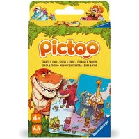 Ravensburger 23479 - Pictoo Dino Kartenspiel - Schnelles Karten-Suchspiel für Kinder ab 4 Jahren, Familienspiel für Kinder und Erwachsene, für 2 bis 6 von Ravensburger Spieleverlag