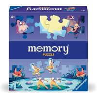 Ravensburger 24690 - memory® Puzzle Tiere am Teich - Für 2-4 memory® Fans ab 4 Jahren, der weltbekannte Merkspiel-Klassiker als Puzzlespiel von Ravensburger Spieleverlag